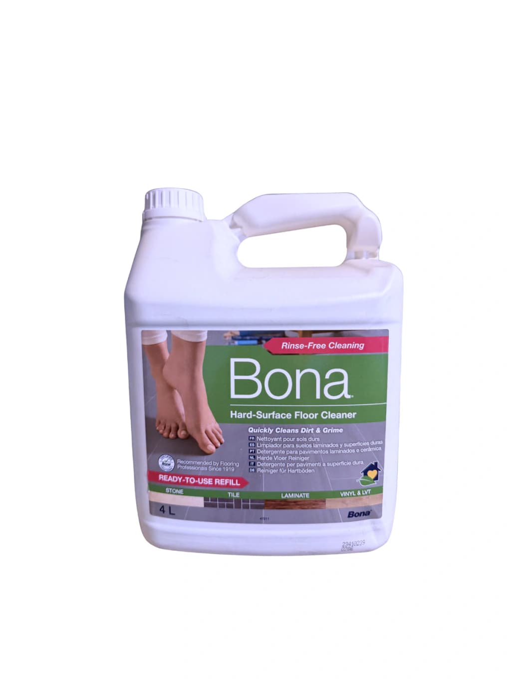Bona Floor Cleaner 4 litros | Limpiador para Pisos Vinílicos, Flotantes y Ceramicos